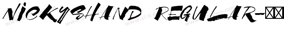 NickysHand Regular字体转换